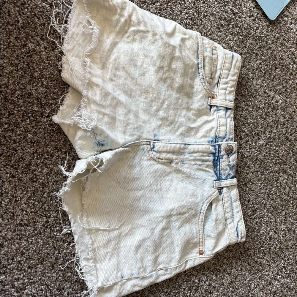 Wild Fable White Frayed Hem Jean Shorts